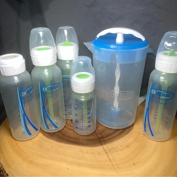 Dr. Brown's Baby Bottle Set with Blue Accents - Picture 2 of 6